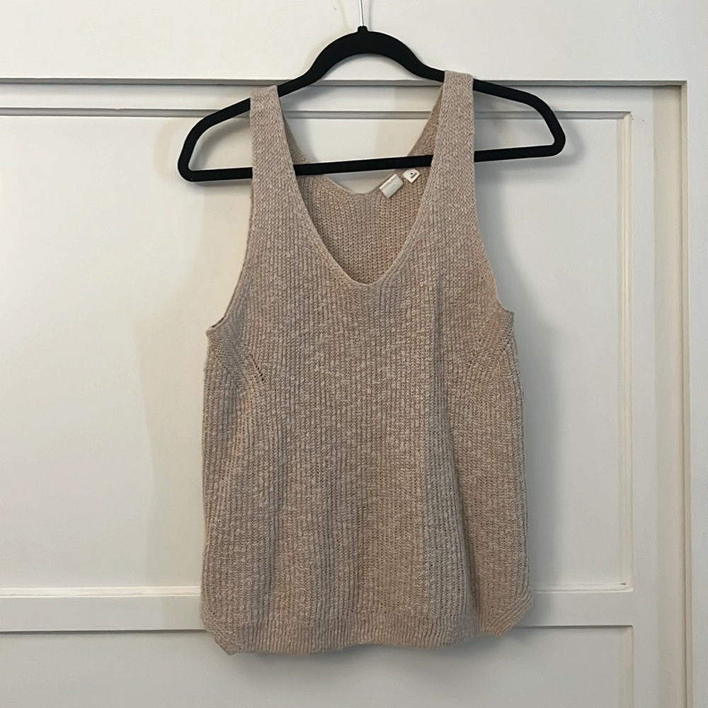 Gap Sweater Tank Tan Size Small